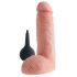 King Cock 8 - dildo realist cu ejaculare (20cm) - natural