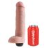 King Cock 10 - dildo ejaculator realist (25cm) - natural 