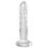 King Cock Clear 6 - dildo cu ventuză (15cm) 