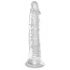 King Cock Clear 8 - dildo mare cu ventuză (20cm) 