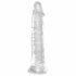 King Cock Clear 8 - dildo mare cu bază cu ventuză (20cm)