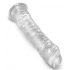 King Cock Clear 8 - dildo mare cu ventuză (20cm) 