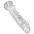 King Cock Clear 8 - dildo mare cu bază cu ventuză (20cm)