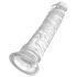 King Cock Clear 8 - dildo mare cu bază cu ventuză (20cm)