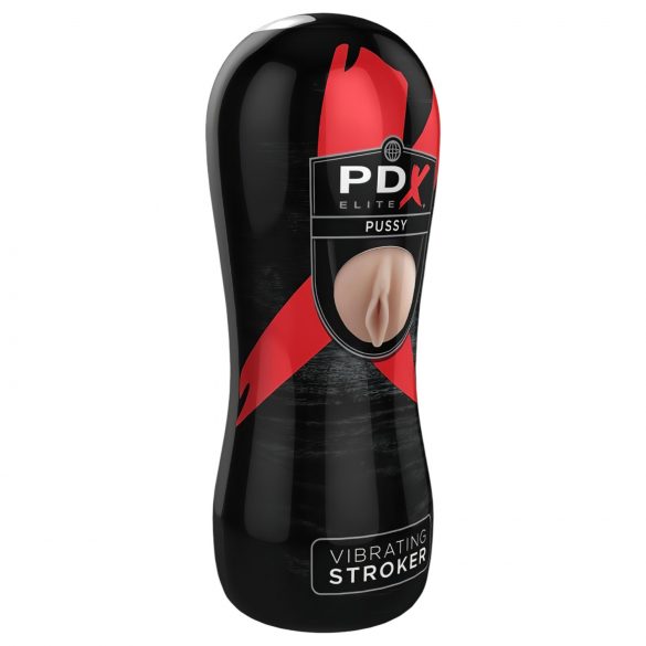 Stroker PDX cu vibrații - vagin artificial (natural) 