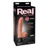 Real Feel Deluxe No.1 - vibrator realist cu testicule (culoare naturală)