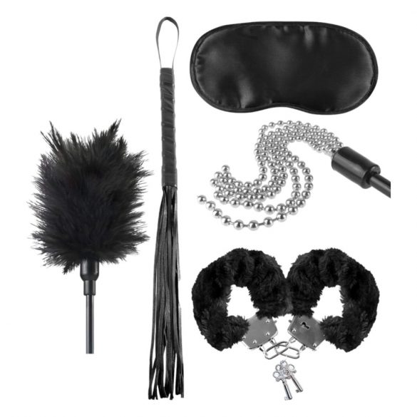 Kit BDSM pentru Începători - 5 piese (negru) 