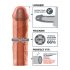 X-TENSION Mega 2 - extensie realistă pentru penis (20,3cm) - naturală 