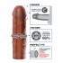 X-TENSION Mega 2 - prelungitor de penis realist (20,3cm) - natur inchis 