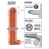 X-TENSION Perfect 1 - mânecă pentru penis cu inel de testicule (17,7cm) - natural