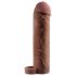 X-TENSION Perfect 2 - prelungitor de penis cu inel testicular (19cm) - natur inchis 