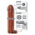 X-TENSION Perfect 2 - prelungitor de penis cu inel testicular (19cm) - natur inchis 