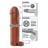 X-TENSION Perfect 2 - prelungitor de penis cu inel testicular (19cm) - natur inchis 