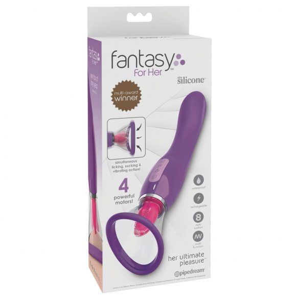 Vibrator 3în1, cu acumulator, Fantasy (lila) 