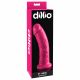 Dillio 8 - dildo realist cu ventuză (20 cm) - roz 