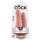 King Cock Dublu Penetrator - dildo dublu realist (natural) 