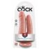 King Cock Dublu Penetrator - dildo dublu realist (natural) 