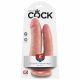 King Cock Dublu Penetrator - dildo dublu realist (natural) 