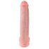 King Cock 15 - dildo cu ventuză și testicule (38 cm) - natur