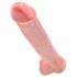 King Cock 15 - dildo cu ventuză și testicule (38 cm) - natur