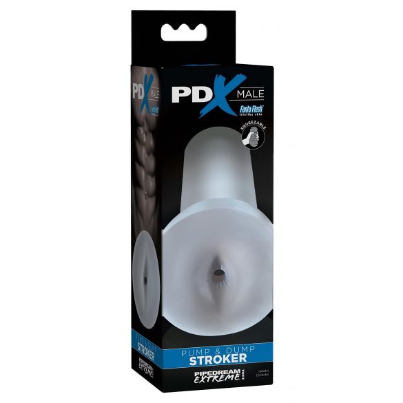 PDX Pump & Dump - masturbator realist din silicon (transparent)