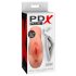 PDX Double Stroker - Masturbator realist 2 în 1 (natural) 