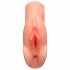 PDX Double Stroker - Masturbator realist 2 în 1 (natural) 