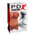 PDX Perfect DD's - Torso cu două orificii de plăcere - (maro) 