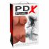 PDX Perfect DD's - Torso cu două orificii de plăcere - (maro) 