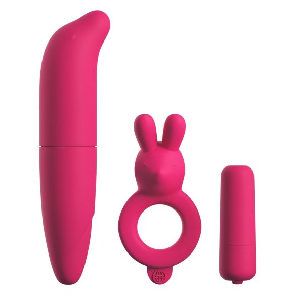 Classix - Set vibrator impermeabil - 3 piese (roz)