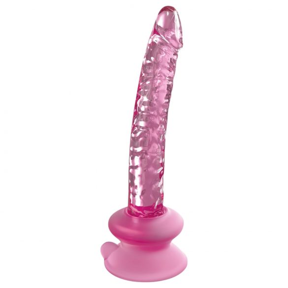 Icicles No. 86 - dildo din sticlă cu penis (roz)