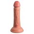 Dildo Elite 6 cu ventuză, realist (15 cm) - natural 