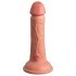 Dildo Elite 6 cu ventuză, realist (15 cm) - natural 