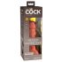 King Cock Elite 6 - dildo realist cu ventuză, 15 cm, închis la culoare 