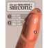 King Cock Elite 6 - dildo realist cu ventuză, 15 cm, închis la culoare 