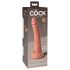 Dildo Realist King Cock Elite 7 cu Ventuză, 18cm - Natural 