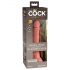 Dildo Realist King Cock Elite 7 cu Ventuză, 18cm - Natural 