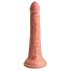 Dildo Realist King Cock Elite 7 cu Ventuză, 18cm - Natural 