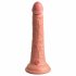 Dildo Realist King Cock Elite 7 cu Ventuză, 18cm - Natural 