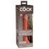 Dildo Realist King Cock Elite 7 cu Ventuză, 18 cm - Maro Închis 