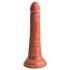 Dildo Realist King Cock Elite 7 cu Ventuză, 18 cm - Maro Închis 