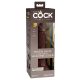 Dildo realist King Cock Elite 7 cu ventuză, 18 cm - maro 