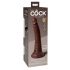 Dildo realist King Cock Elite 7 cu ventuză, 18 cm - maro 