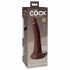 Dildo realist King Cock Elite 7 cu ventuză, 18 cm - maro 