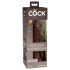 Dildo realist King Cock Elite 7 cu ventuză, 18 cm - maro 