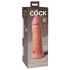 Elite Cock 8 - dildo cu ventuză realist, 20 cm - natural 