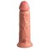 Elite Cock 8 - dildo cu ventuză realist, 20 cm - natural 