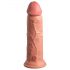 Elite Cock 8 - dildo cu ventuză realist, 20 cm - natural 