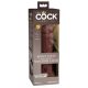 King Cock Elite 8 - dildo realist cu ventuză (20 cm) - maro 