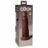 King Cock Elite 8 - dildo realist cu ventuză (20 cm) - maro 